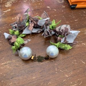 Handmade Camouflaged and sequins design choker